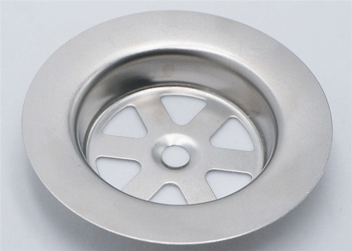 Bathroom Sink Strainer Parts SS 201 0.4 - 0.6 Mm Thickness Anti - Corrosion